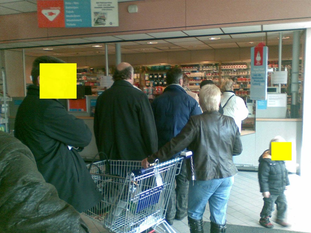 In de rij staan voor de servicebalie is bij Albert Heijn een bekend verschijnsel  